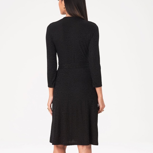 Leota PERFECT WRAP DRESS IN TONAL CHEETAH NAVY - Picture 7 of 8